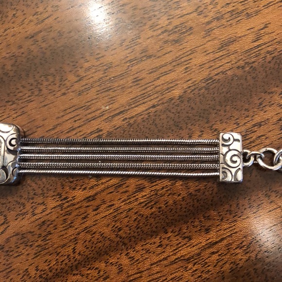 Vintage Brighton bar multi strand bracelet with Swarovski crystals - Picture 5 of 16